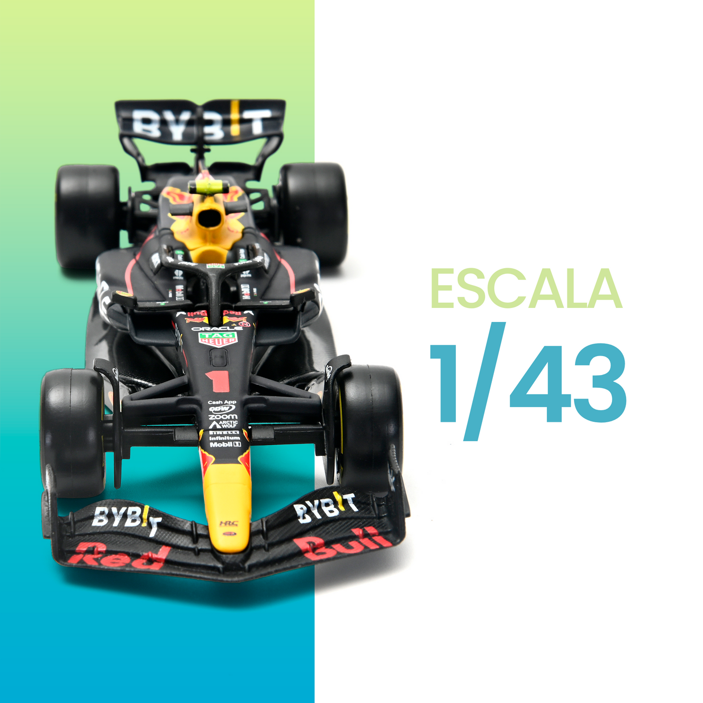 Auto a escala de Checo Pérez RB19