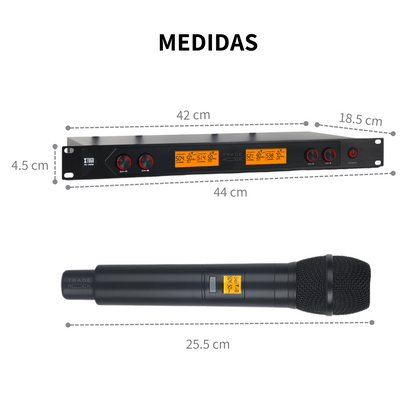 4 Micrófonos Inalámbricos