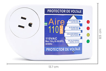 Protector Voltaje 120V, 2400w para electrodomésticos