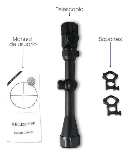 Mira telescópica 3-9x40 para Rifle