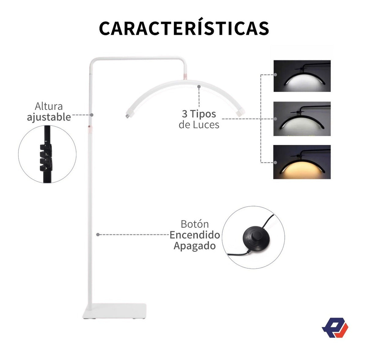 Lampara Para Pestañas 1x1 Microblading Led 36w Con Control