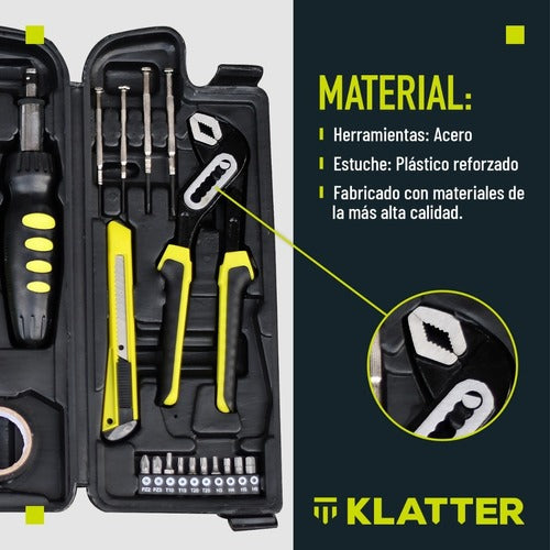 Set De Herramientas Manuales 159 Piezas Con Estuche Klatter