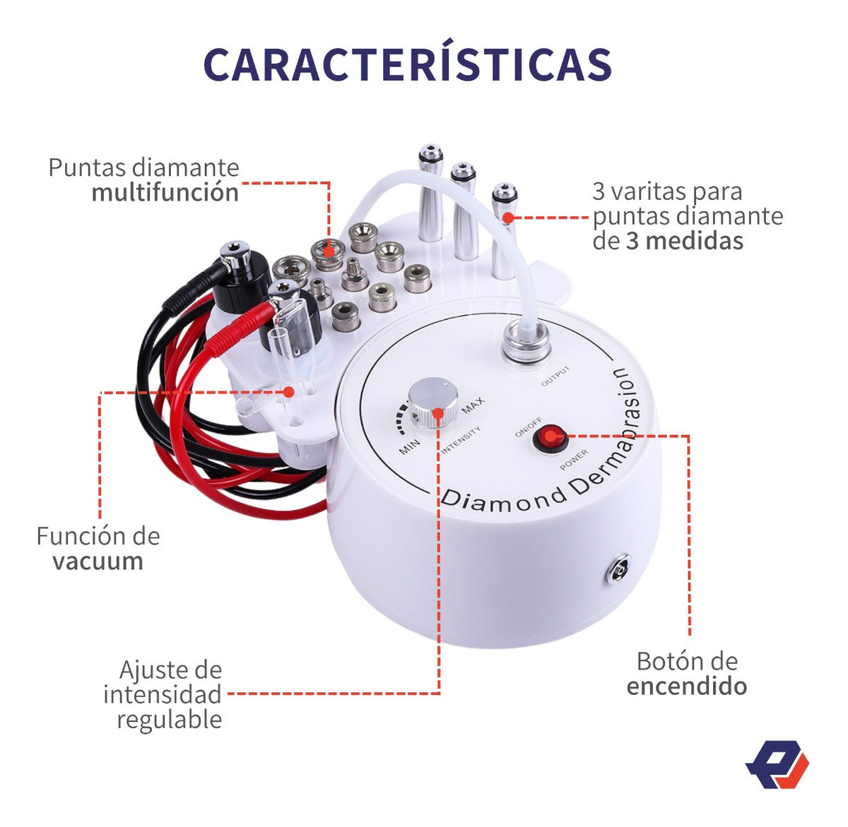 Maquina De Dermoabrasion 3 En 1 Diamond Microdermo Profesion