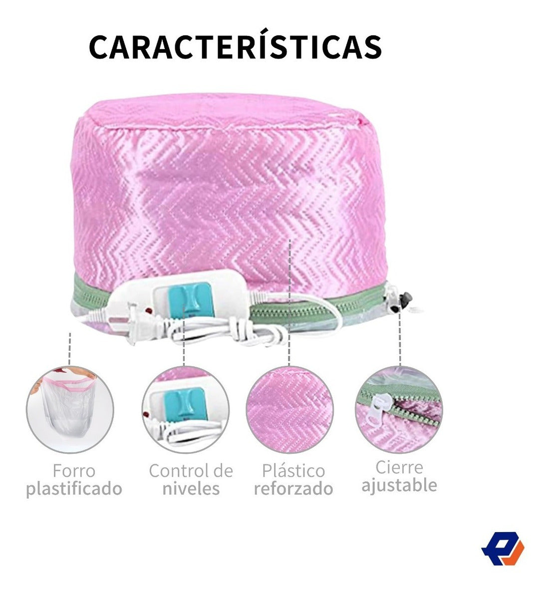 Gorro electrico para efecto termico en mascarillas capilares