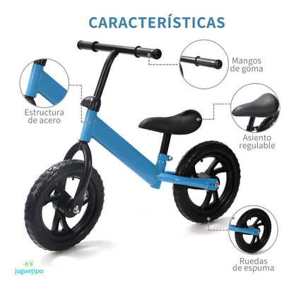 Bicicleta De Equilibrio Para Niños Ajustable Sin Pedales