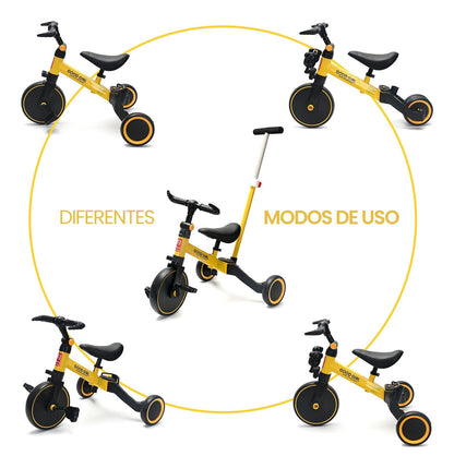 Triciclo 3 En 1 Pedales Bicicleta Equilibrio Infantil Niños