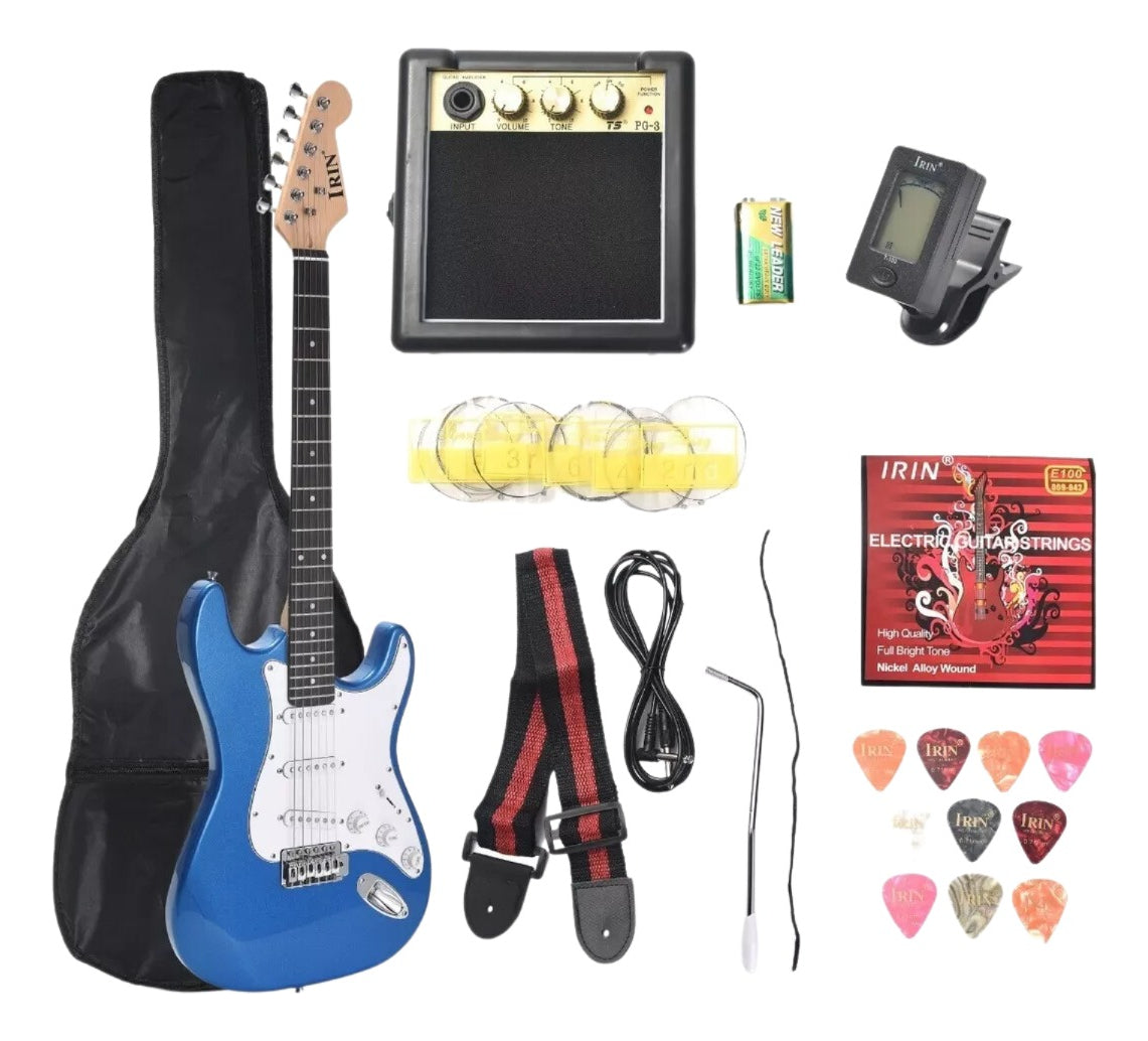 Kit de Guitarra Eléctrica con Amplificador y Accesorios