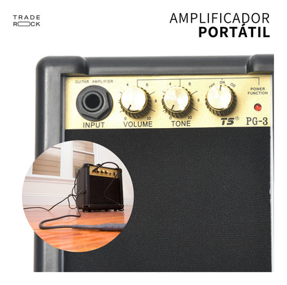 Kit de Guitarra Eléctrica con Amplificador y Accesorios