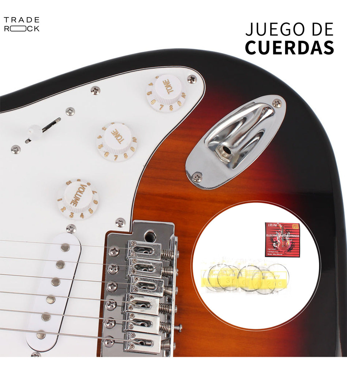 Kit de Guitarra Eléctrica con Amplificador y Accesorios